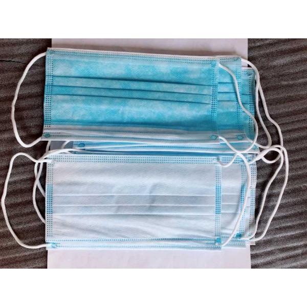 Anti Virus 3 Ply Disposable Face Mask , Surgical Disposable Earloop Face Mask