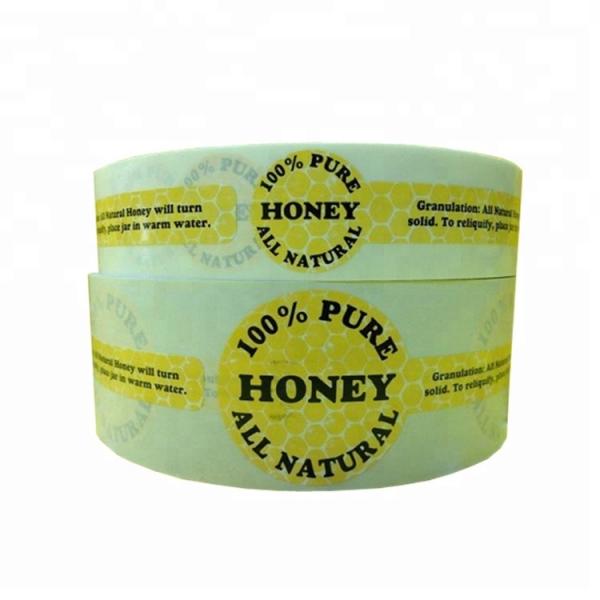 Honey Jar Seal Labels healthy food product labels