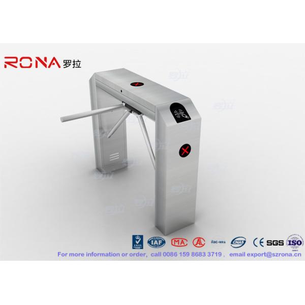 Semi Automatic Tripod Turnstile Gate Security Access Control 304 Stainless Steel Housing