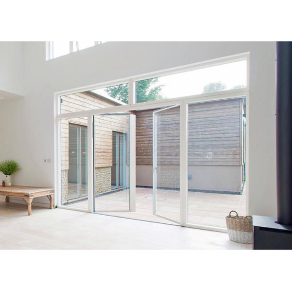 Interior Bifold Design Frameless Glass Folding Door For Living Room