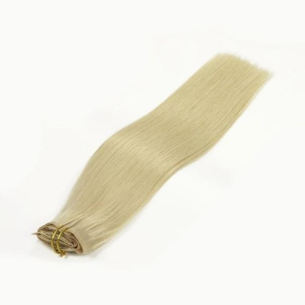Clip in Hair Extensions 100% Human Raw Indian Hair Clip Ins No Shedding Dyeable