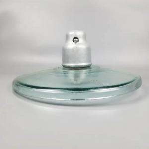  Stain Resistant Power Pole Insulators Aerodynamic Type High Voltage Glass Insulators Manufactures