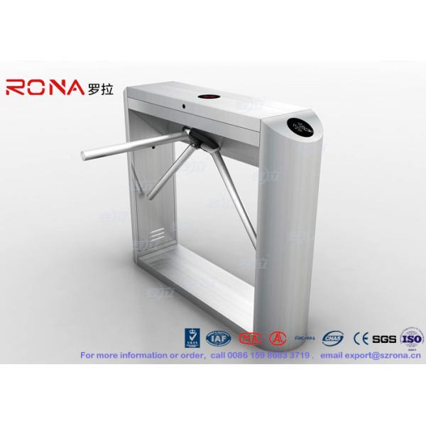 Barcode Reader Tripod Turnstile Security Gates With Gym Entrance Control With