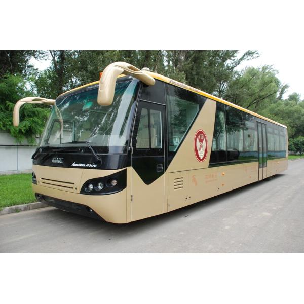 Comfortable Diesel Engine 13 Seater Airport Apron Bus With Aluminum Apron