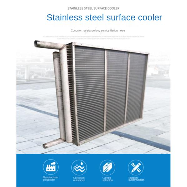 Aluminum Fin Type Heat Exchanger Treated With Powder Coating Prevent Corrosion