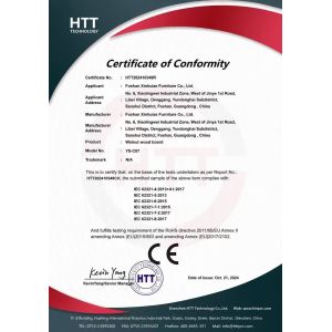 Foshan Xinhuize Furniture Co., Ltd. Certifications