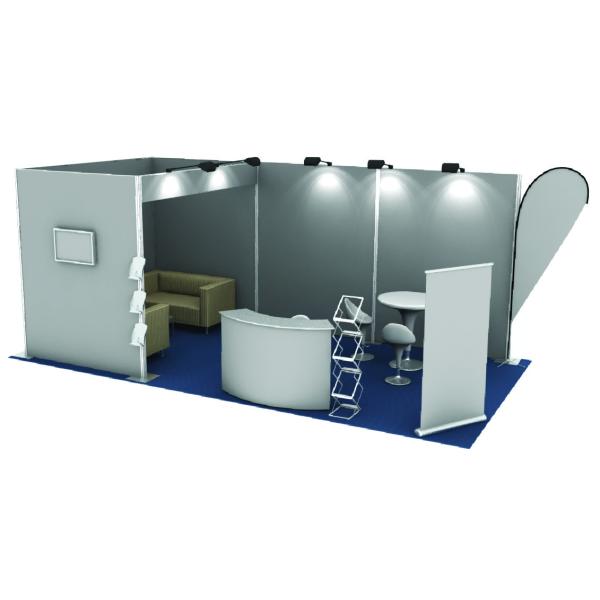 Popular portable outdoor tension fabric trade show booth/exhibition booth