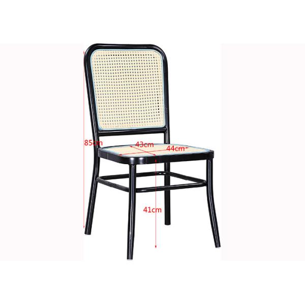 Outdoor Bistro Rattan 85cm Upholstered Cafe Chairs