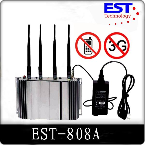 3G Cell Phone Signal Jammer Blocker EST-808A , 2100 - 2200MHZ Frequency