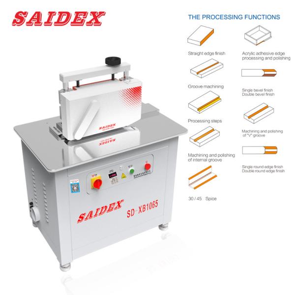 2.5kw 10A Electric Acrylic Trimming Machine Length 1000mm 250kg Small 45 Degree Beveling Rounded Edge Polishing Machine