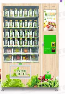 China Fruits Vegetable Salad Vending Machine Adjustable Temperature on sale