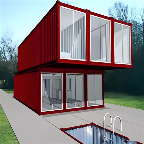 Q355B Q235B Prefab Shipping Container Shed for Backyard Studio / Home Storage
