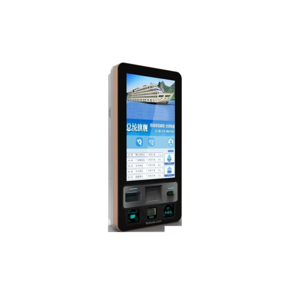 Wall Mounted Self Ordering Kiosk 32 Inch Bank Card Reader For Restaurant