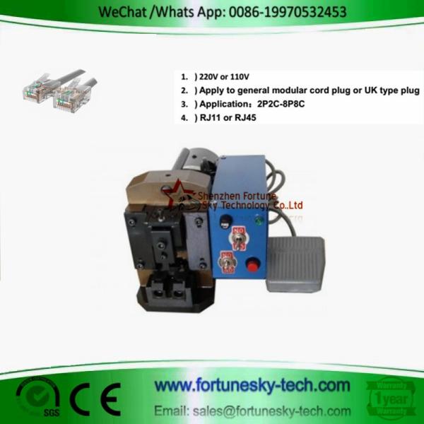 RJ45 Crimping Machine 2P2C-8P8C RJ45 Crimper Crystal RJ11-RJ45 Crimping Machine MODULAR PLUG Automatic Terminal Machine