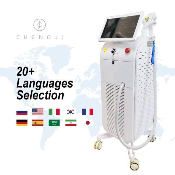 Stationary Diode Laser Hair Removal Machine 2000W Laser Hair Removal Machine For Dark Skin
