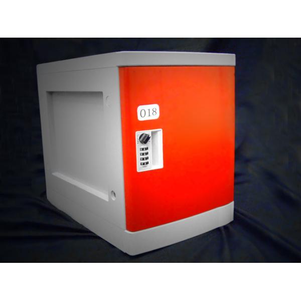 Anti Rust / Anti Water Red ABS Plastic Lockers 4 Tier For Employee Keyless
