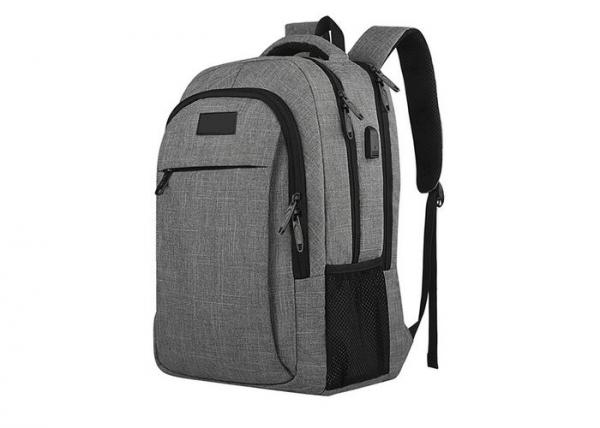 Quality Water Resistant Polyester Fashionable Laptop Bags With USB Charging Port for sale