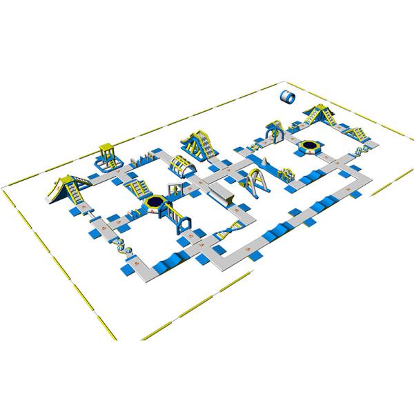 Custom Floating Water Games / Giant Inflatable Sea Water Park With TUV Certificate