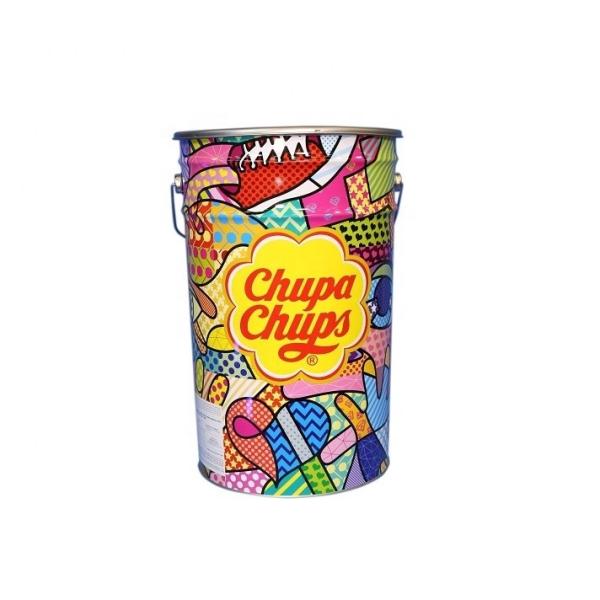 DADI 6.5 Gallon Metal Popcorn Tin For Candy Chocolate Lollipop CMYK PMS UV