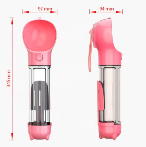 Multifunctional Portable Dog Water Bottle Leakproof Retractable Lightweight Pet Water Dispenser Bottle