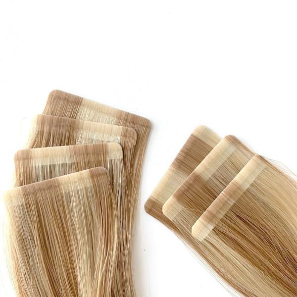 Seamless Invisible Virgin Hair Tape in Extensions Russian Genius Weft Hair Extensions US