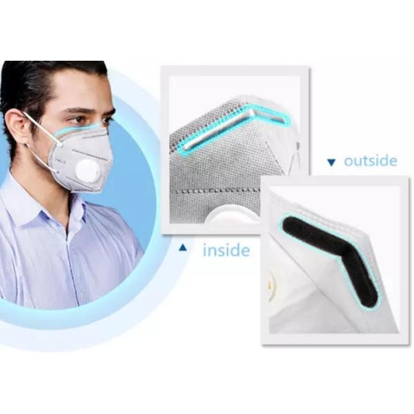 6 Layer KN95 Air Mask Antibacterial Low Breath Resistance With Breathing Valve