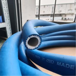 China Flexible Blue Antibacterial Sanitary Hose Food Approved Rubber For Cleaning on sale