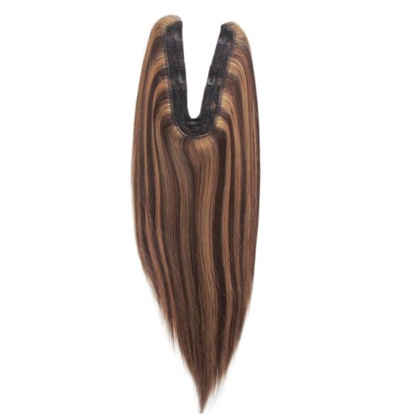 US Human Hair Topper Virgin Remy U Part Topper Straight Texture