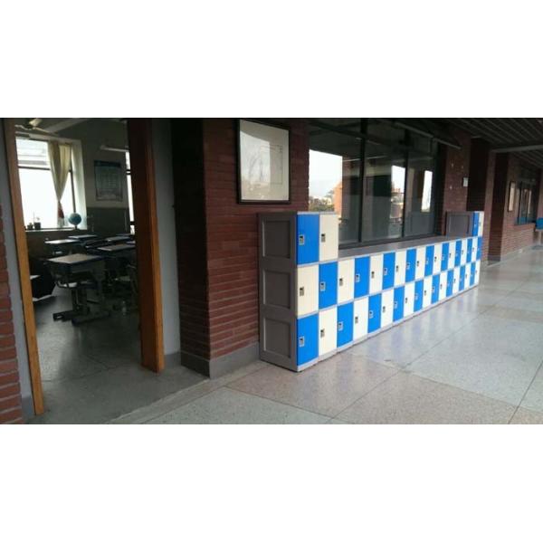 Yellow School Lockers ABS Material , Vandal Resistant Small School Lockers