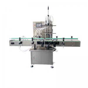  1.6KW Automatic Bottle Liquid Filling Machines 4 Heads Multi Function CE Manufactures