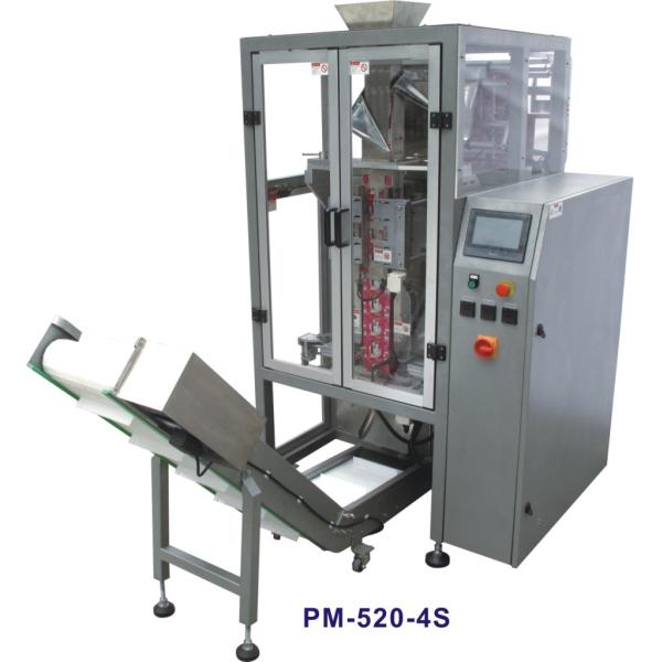6kw Foodstuff Vertical Form Fill Seal Packaging Machine 4 Corner Pouch 50ppm