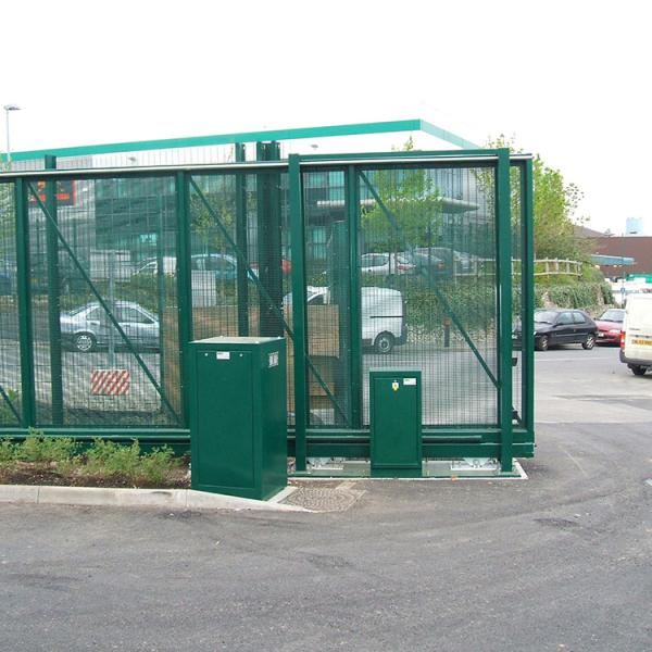 60*60mm Sliding Outdoor Fence Gate Pvc Coated Metal Frame Welded Wire Mesh Or Welded Pipe