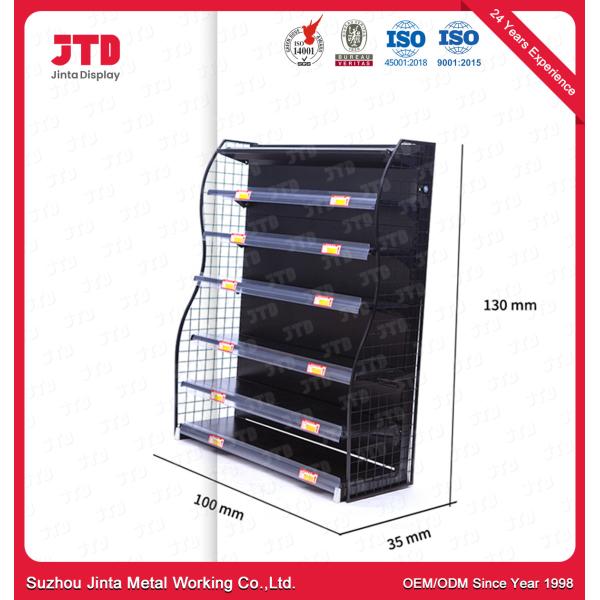 130mm Small Metal Display Stands 100mm Black Metal Display Rack
