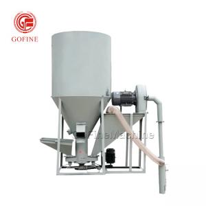  Vertical Poultry Feed Grinder Mixer 200kg/H Mill Corn Feed Processing Plant Manufactures