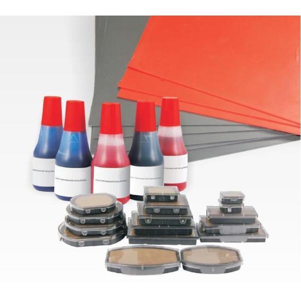 Denasow Blank Round 40mm ABS Material Automatic Rubber Self Inking Stamp/Wholesale Printer Round 40MM School Suppli