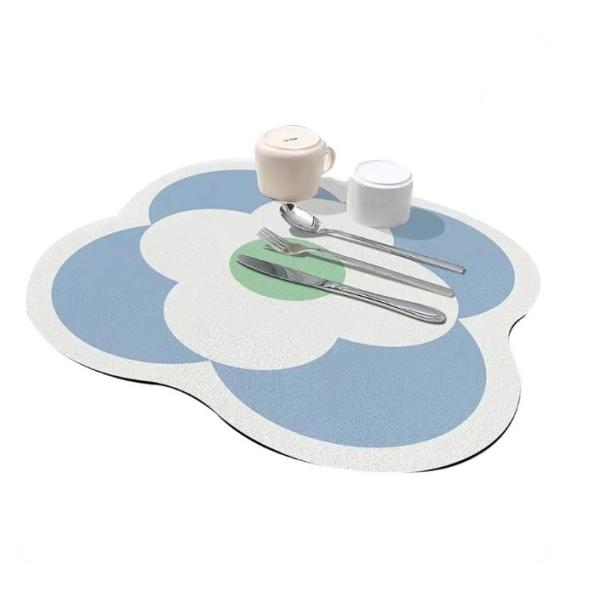 Water Absorbent Pad Diatomite Drying Dishes Drain Mat For Mats For Kitchen Tableware