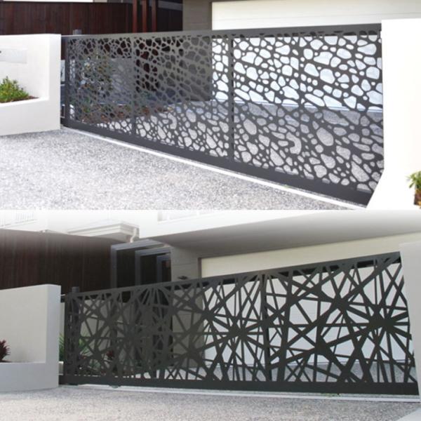 Commercial Aluminium Profile Gate Aesthetic Aluminum Driveway Gate Lightweight