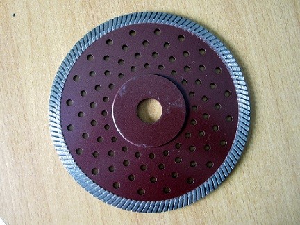 Dark Red  Circular  Turbo Diamond Saw Blade , 230mm Angle Grinder Diamond Blade Concrete