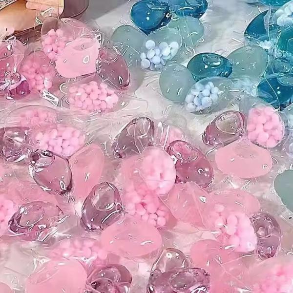 Natural Scent Detergent Capsules Solid Laundry Beads Washing Pods Eco-Friendly Laundry Detergent Pods