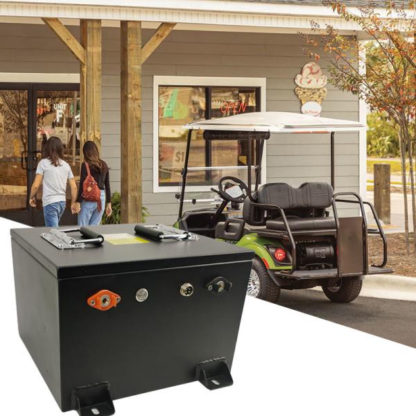 48V Golf Cart LiFePO4 Lithium Ion Battery 100Ah Fast Charging With Intelligent BMS