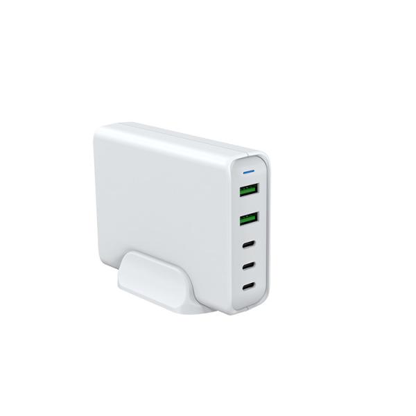 110w Type C PD 5 Port Desktop USB Charger , Multi Port USB Fast Charger