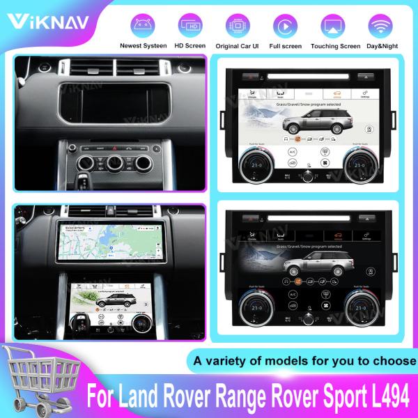 Android 13.0 head unit For Land Rover Range Rover Sport L494 2013-2017 touch screen climate control car stereo with AC