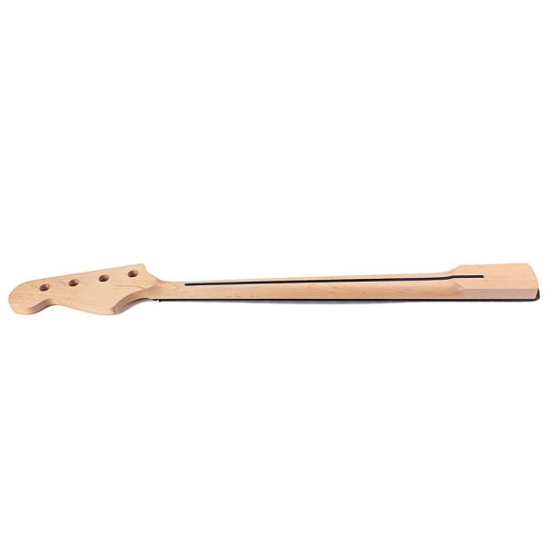 Bass Guitar Neck Maple 21 Frets With White Dot Inlay 34.33 Inch Replacement Guitar Neck