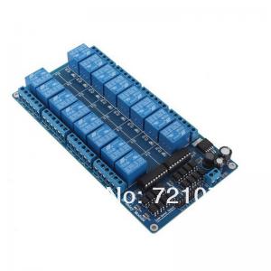  5V/12V 16 Channel Relay Module Interface Board For Arduino PIC ARM DSP PLC With Optocouple Manufactures