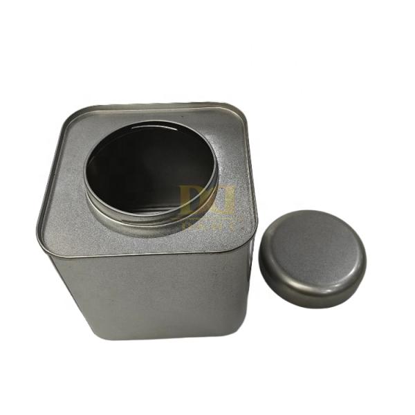 DADI  Metal Tea Tin Box Customization Square Empty Tea Tin Boxes Support OEM Printing