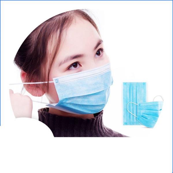 Anti Virus Safety Breathing Mask / Disposable Face Mask With Elastic Ear Loop