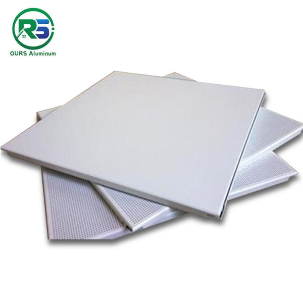 Decorative Suspended Clip In Metal Ceiling Tiles Waterproof Acoustic 600mm*600mm
