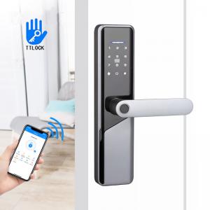  Aluminum Alloy Home Security Smart Fingerprint Door Lock with Password TTlock Manufactures