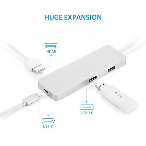 2018 Latest Aluminum Alloy Portable USB Hub 3.1 High Speed Type C PD Powered USB Hub For Charger