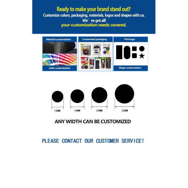 Round Adhesive Hook And Loop Dot 100 Pairs Eco Friendly Convenient Lightweight
